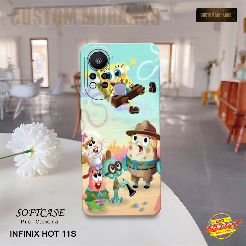 Case Infinix Hot 11S Terbaru - Fashion Case KARTUN - Casing Hp Infinix Hot 11S - Softcase Pro Camera