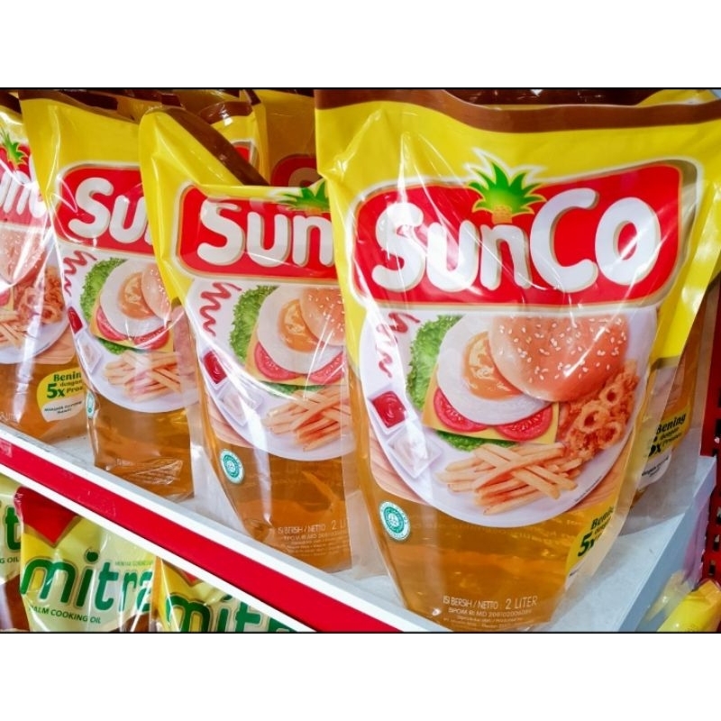 

Minyak goreng Sunco murah kemasan 2 liter