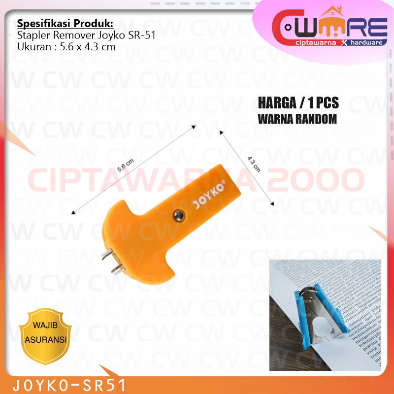 

Stapler Remover Pembuka Pelepas Steples Joyko SR-51 SR-52 - Cw28950