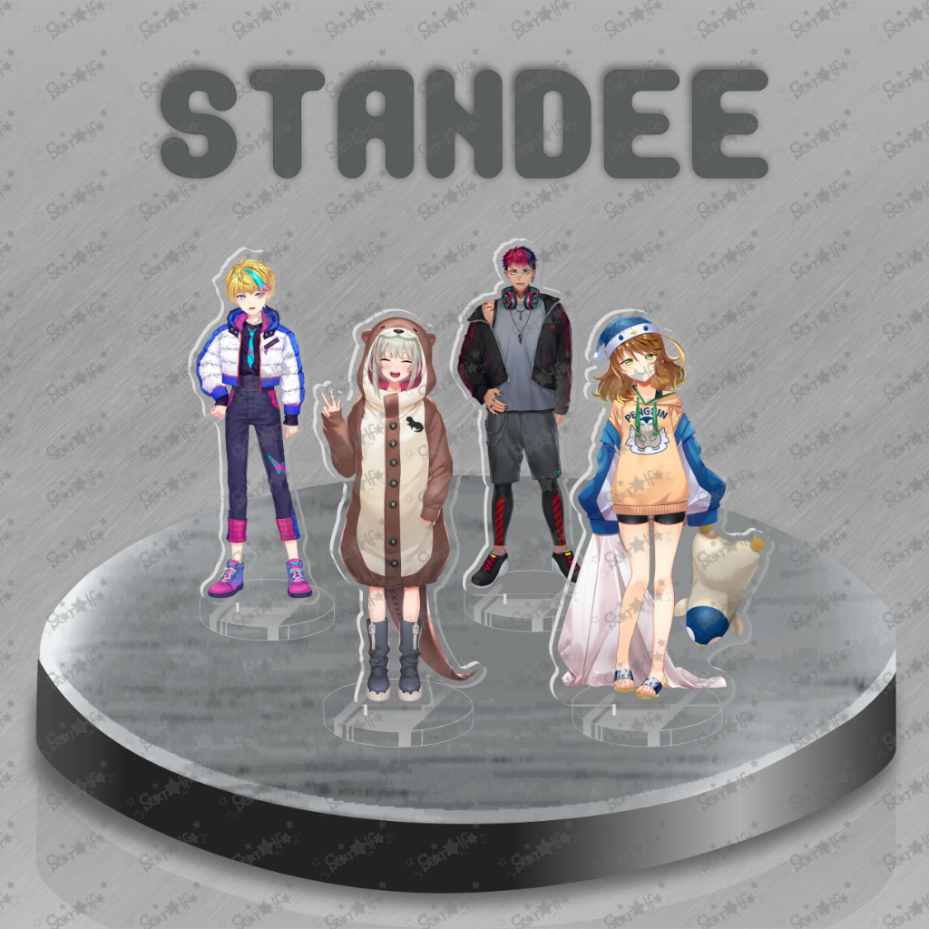 Standee Nijisanji ID Gen 2 Akrilik UV & Set Stickers| Acrylic Stand Action Figure | Amicha Michella,