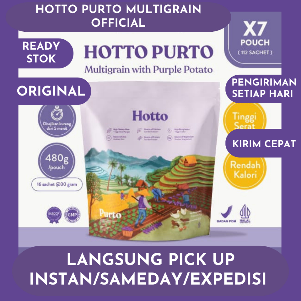 

Hotto Purto Multigrain with Purple Potato 7 Pouch (112 Sachet)