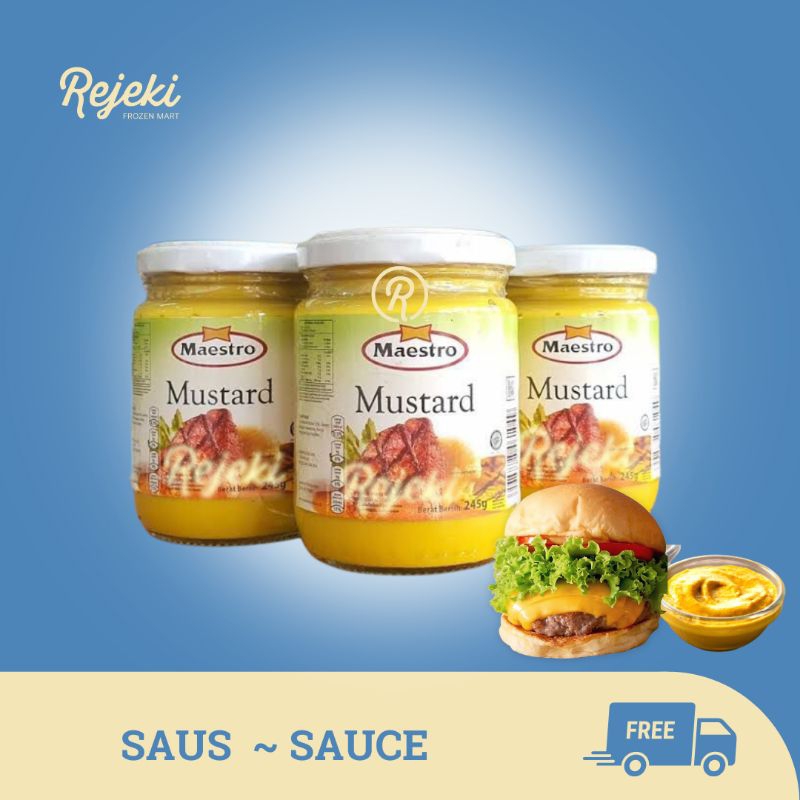 

Maestro Mustard Saus Hotdog & Burger - Rejeki Frozen Mart