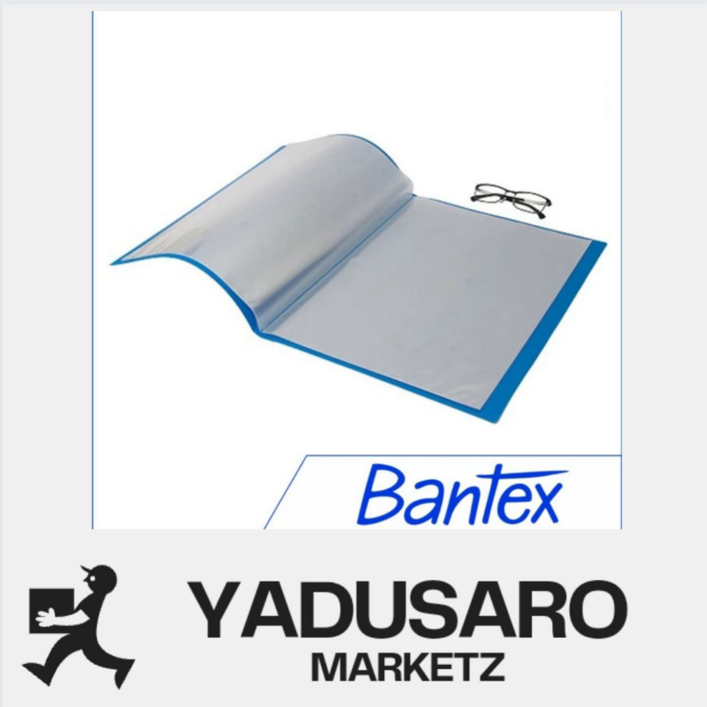 

clear holder A3 portrait bantex isi 20 display book - biru