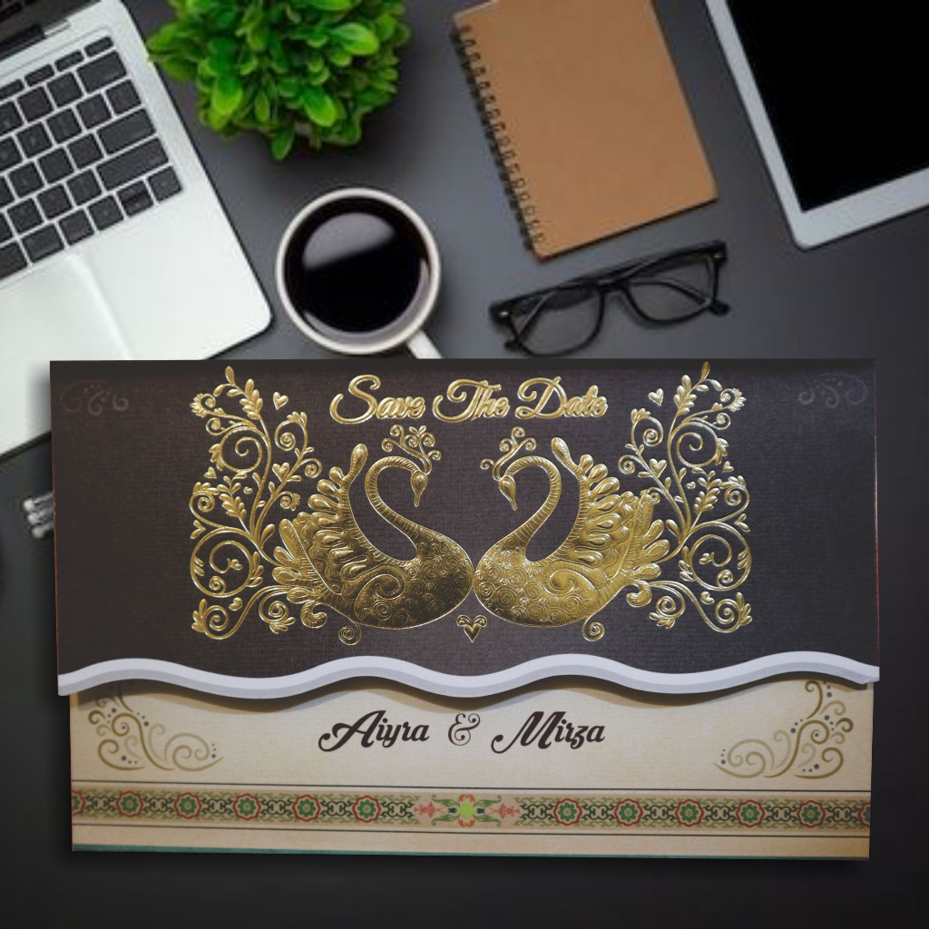 Undangan Pernikahan / Undangan Nikah / Motif Ukir Elegant Tebal Hard Cover