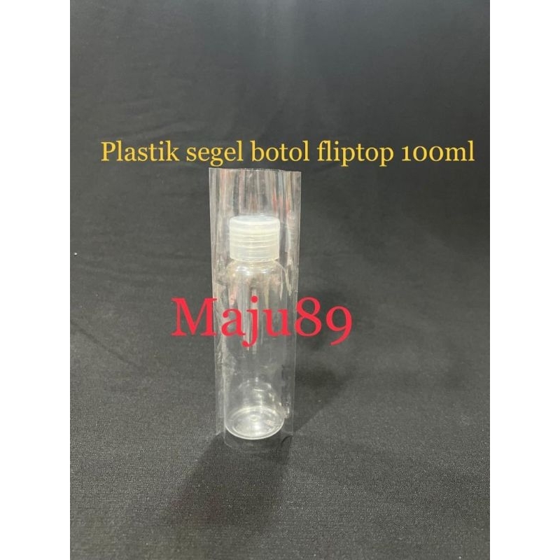 PLASTIK SHRINK / PLASTIK SEGEL BOTOL FLIPTOP 100 ML (SEGEL FULL BOTOL & SEGEL TUTUP)