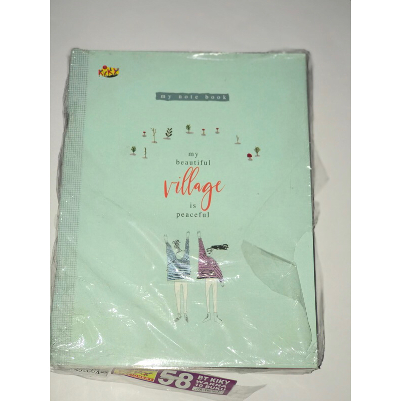 

Buku tulis kiky isi 58 lembar