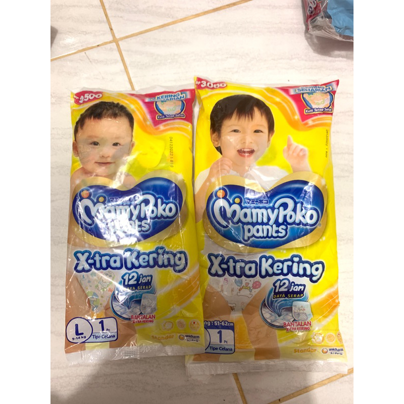 MAMYPOKO PANTS SACHET PAMPERS POPOK BAYI UKURAN L-XL ISI 10pcs