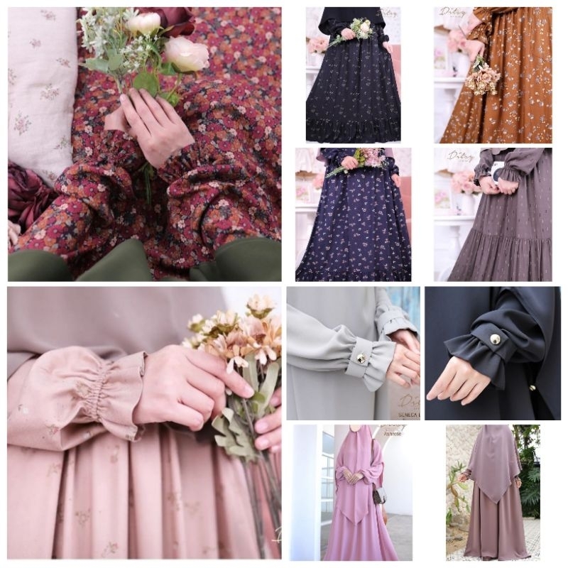 READY Ditsy / XS / S / M / L / XL / Waafa abaya /Laerina mina seneca / Levera