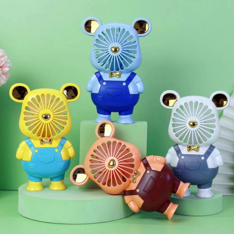 KIPAS CHARGER - KIPAS MINI USB KARAKTER BERUANG BERDIRI