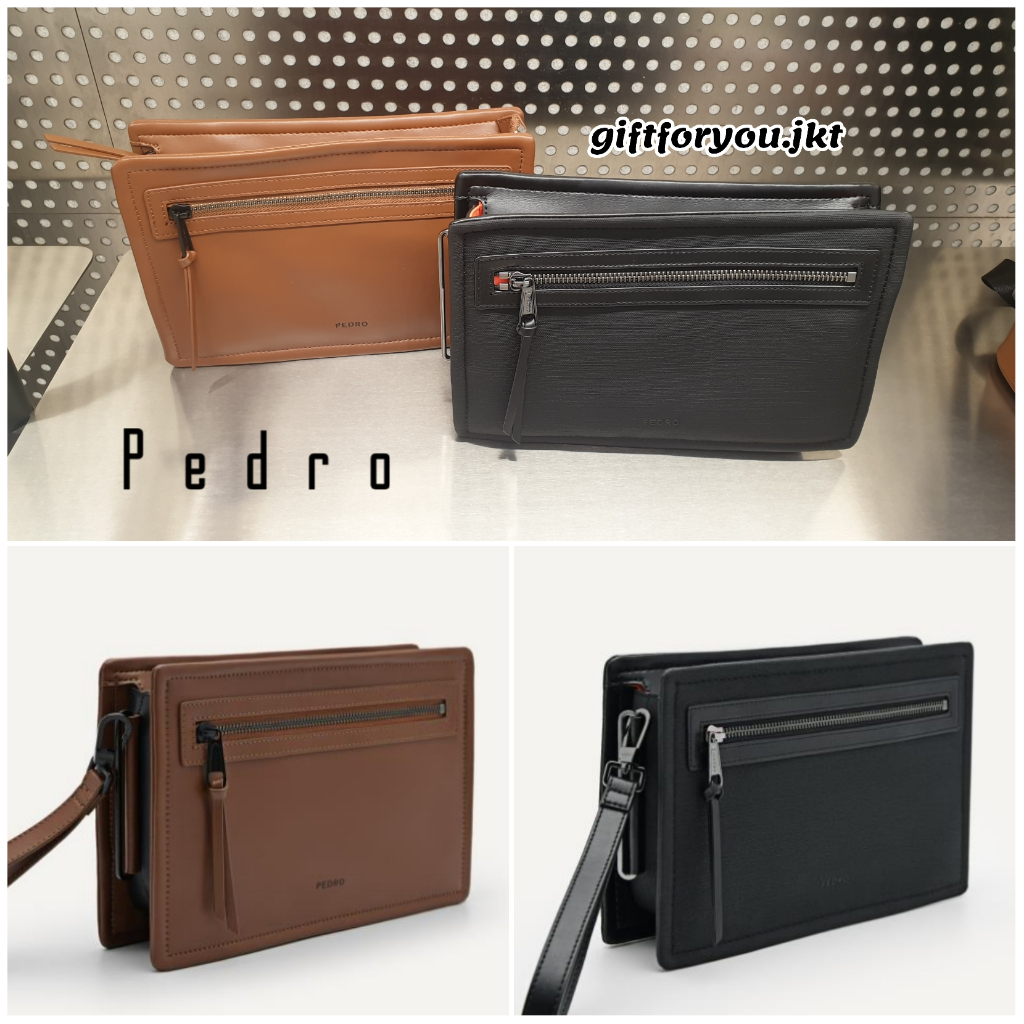 Tas Pria Pedro Kasten Clutch Pria Man Bag Original Tas Kerja Pria Cowok Laki Laki Simple Clutches