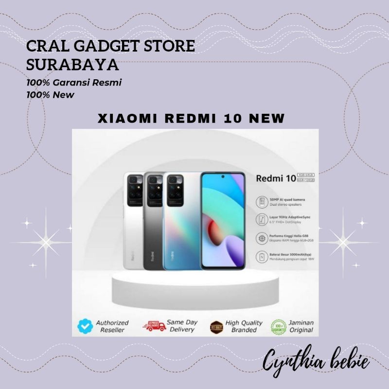 Xiaomi Redmi 10 4/ 64 GARANSI RESMI