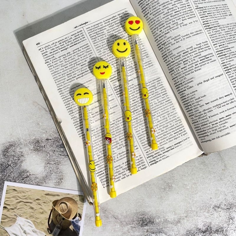 

Pensil Susun Emoji Pensil Bensia Karakter Emoji AlatbTulis Kantor Lucu Unik Termurah Kado Viral Grosiran