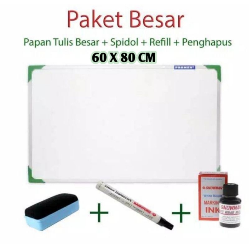 

Papan Tulis Whiteboard Free Spidol Penghapus Dan Tinta Paket Lengkap