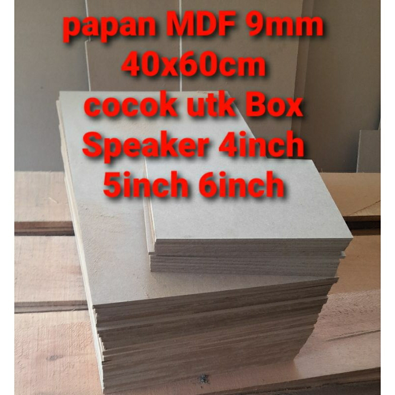 MDF 9mm 40x60cm walldecor bahan spiker papan Sablon