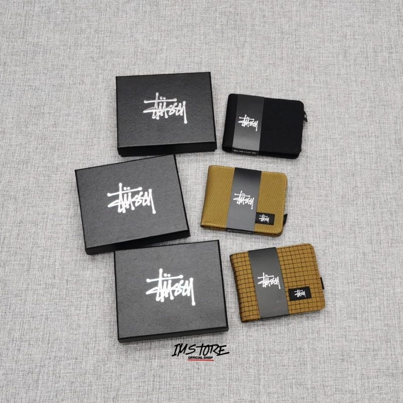 Stussy Wallet Dompet pria branded Wallet pria model lipat
