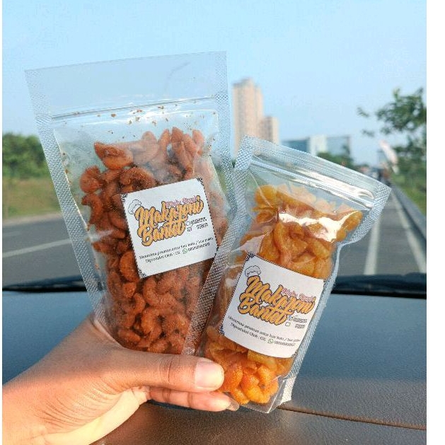 

Makaroni Bantat Bantet Makroni 100gr Kemasan Standing Pouch Cemilan Jajanan Enak