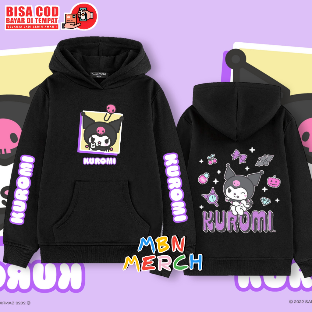 Jaket Hoodie anak perempuan kuromi/jaket anak kuromi