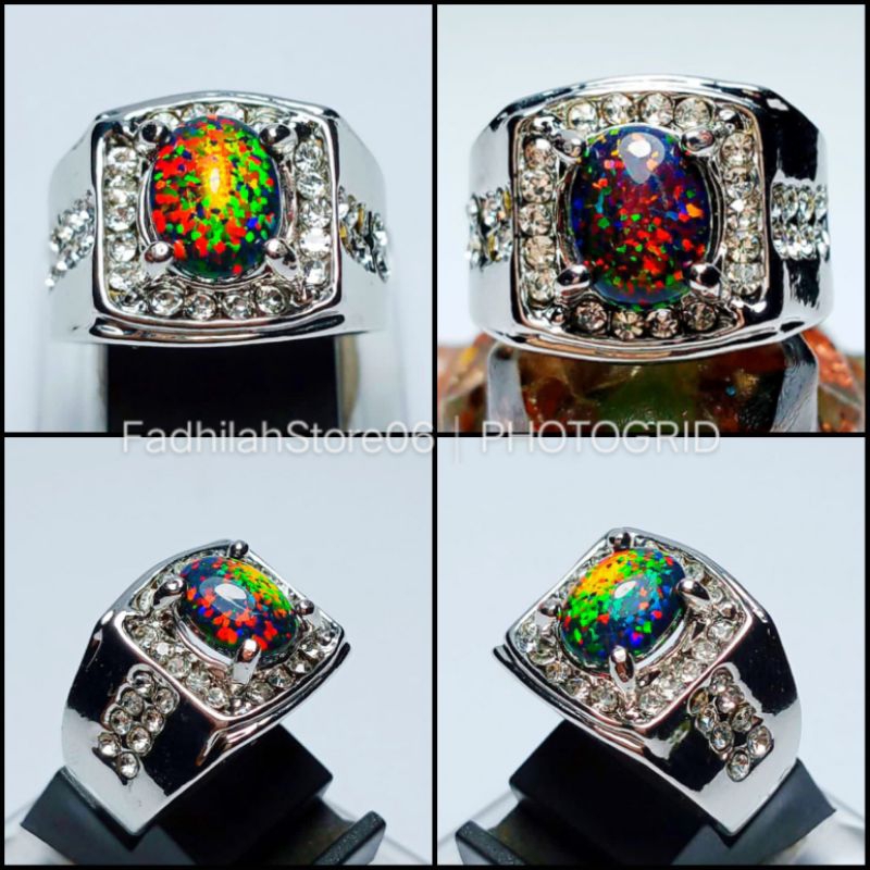 Cincin Kalimaya Black Opal Ausy Full Jarong
