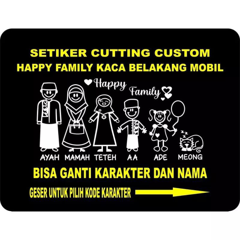 

stiker happy family