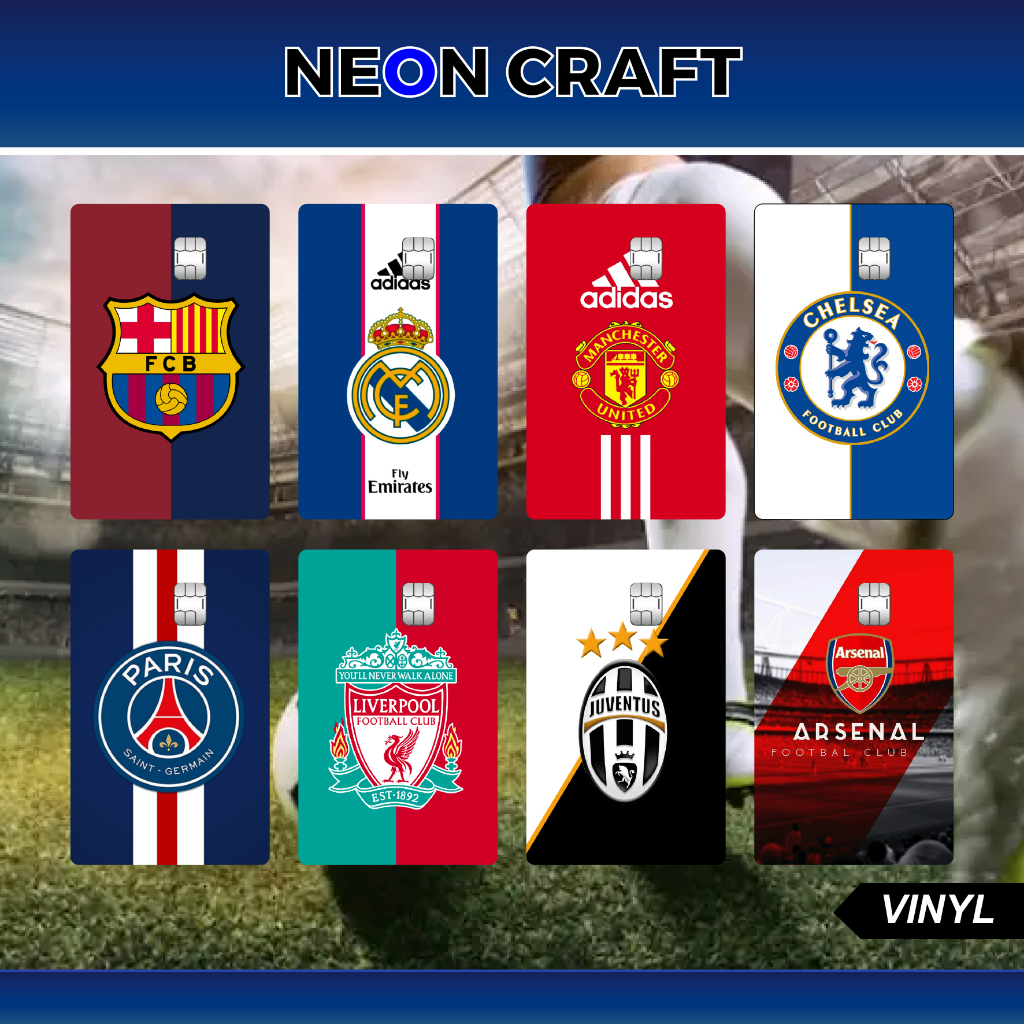 

Stiker Atm Club Sepak Bola Barcelona Real Madrid Chelsea Manchester United PSG Sticker Kartu Atm Bca Bri Mandiri Debit Credit E-money E-toll Flazz Dll ( Vinyl )