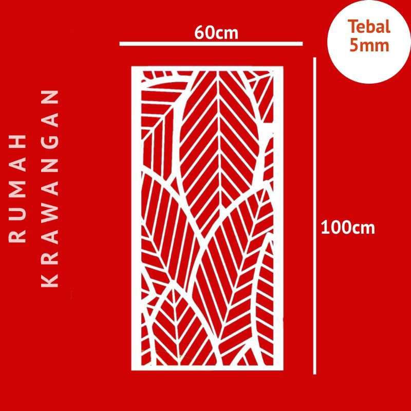 krawangan pvc board/foam board uk 60x100cm tebal 5mm - RM103