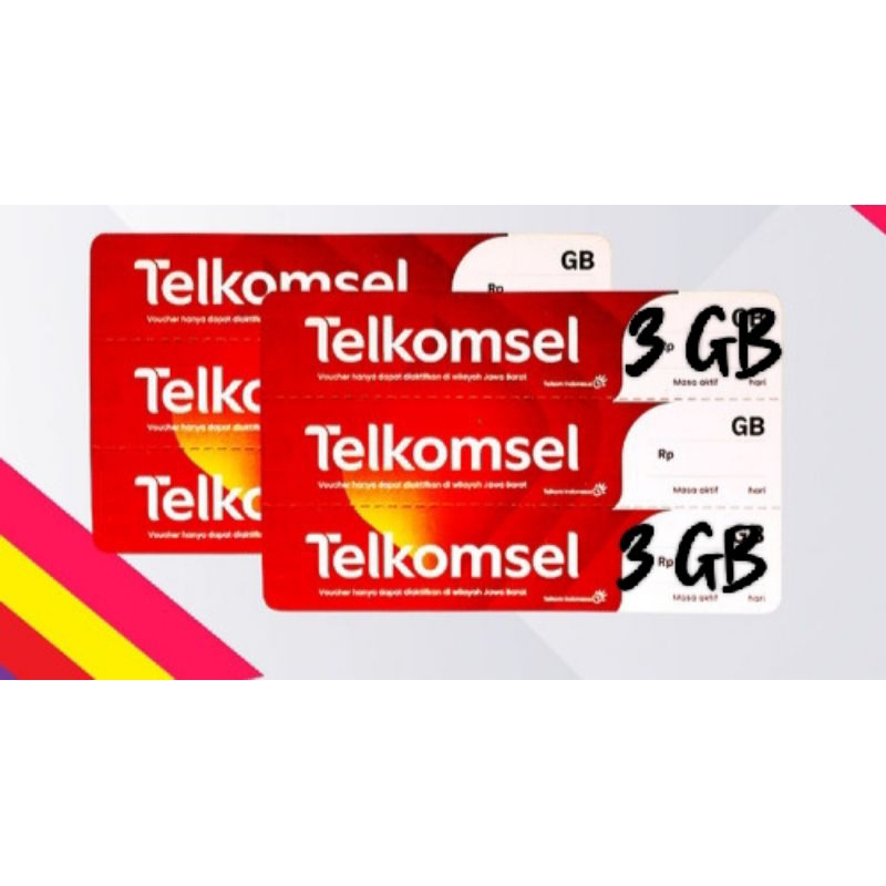 Voucher Telkomsel 3Gb / 5 Hari