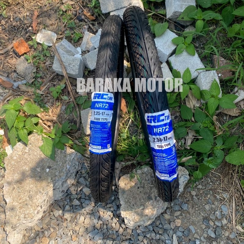 Ban Tubetype Depan 225-17 dan Ban Belakang 250-17 Grand/ Prima/ Star/ C70 (NR72 IRC)