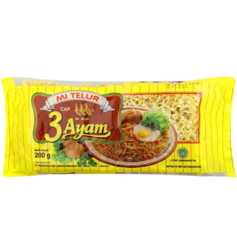 

MIE TELUR CAP 3 AYAM