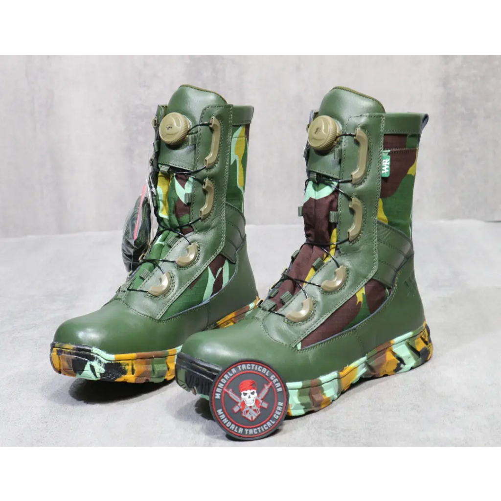 SEPATU PDL LORENG PELOPOR TALIPUTAR / Sepatu pdl loreng brimob taliputar