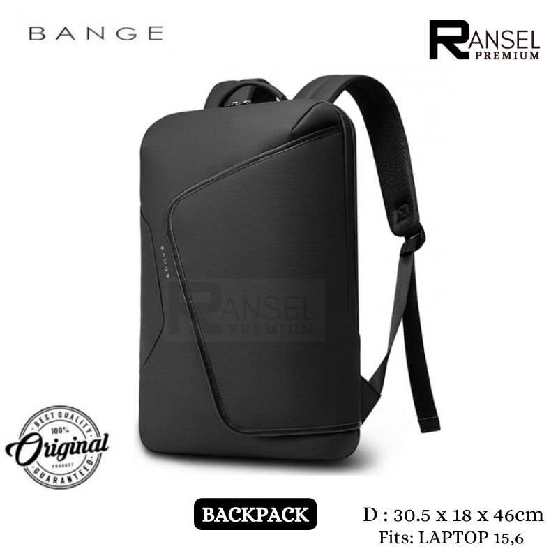 BANGE Backpack Tas Ransel Laptop 15.6 Inch Futuristic Backpack BANGE BG2913 ORIGINAL