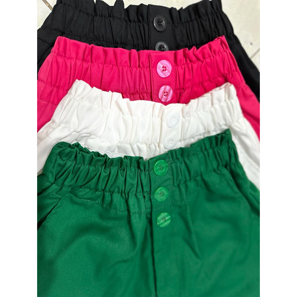 SHORT PANTS BUTTON 6859 / CELANA PENDEK BAHAN KATUN