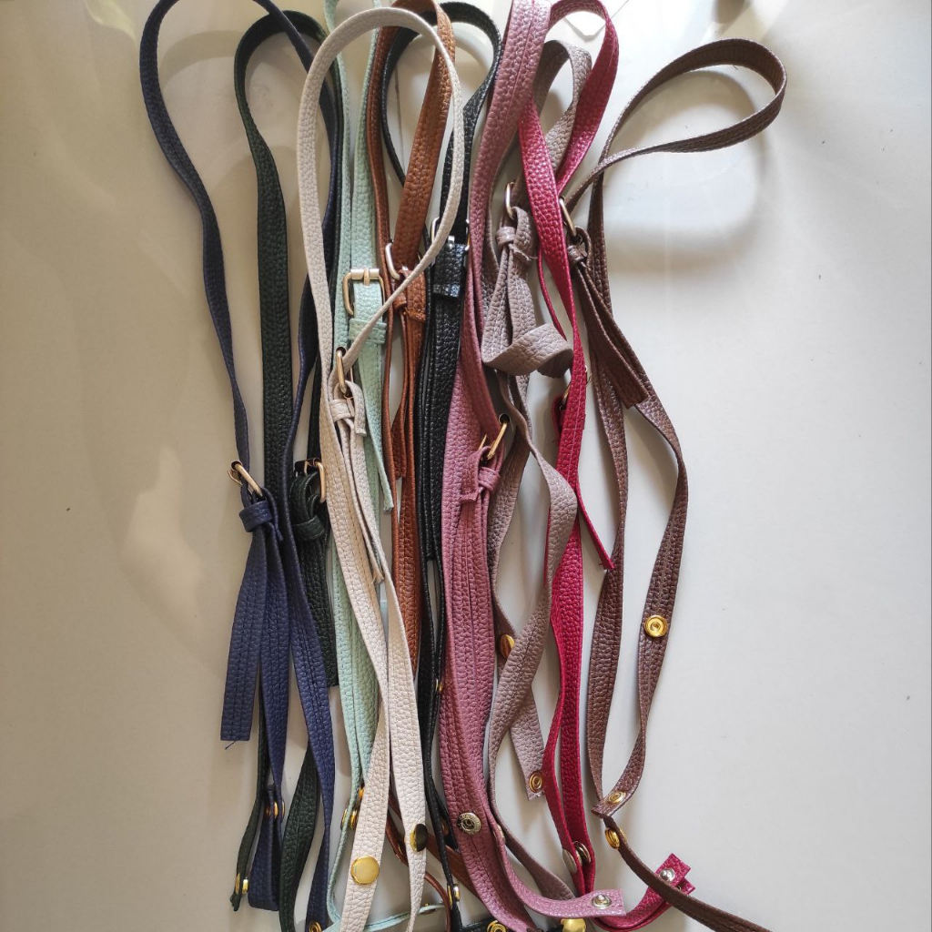 NEDHIRA STORE Tali Panjang Tas Wanita Kulit Jeruk Sintetis Tas Papirut