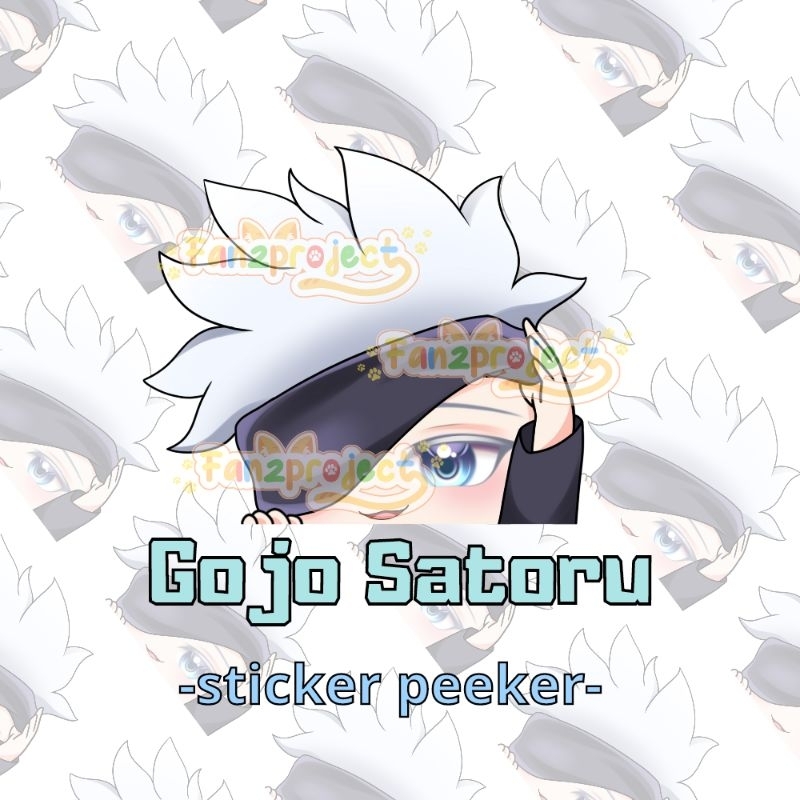 STICKER INTIP ANIME GOJO SATORU JUJUTSU KAISEN WATERPROOF