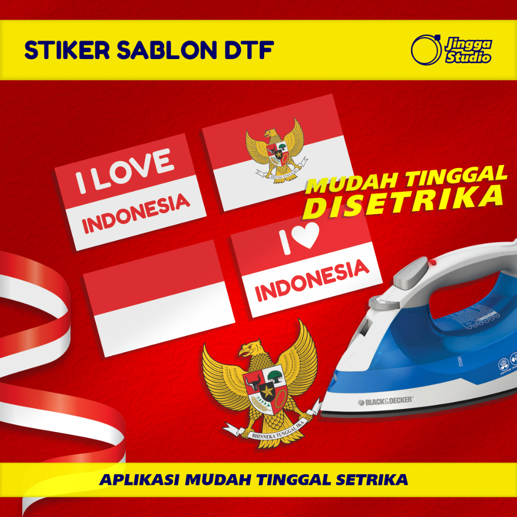 

Stiker Sablon Bendera Garuda