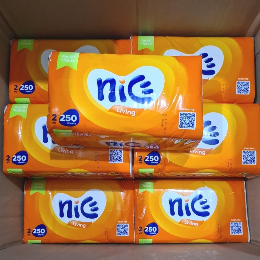 TISSUE NICE 250 SHEET PAKET 4 PACK / TISSUE NICE 250SHET /TISSUE MURAH