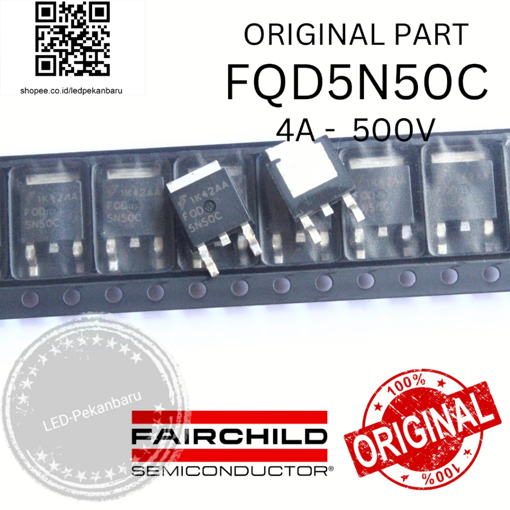 ORIGINAL PART MOSFET FQD5N50CTM 5N50 5N50C FQD5N50C TMD5N50G