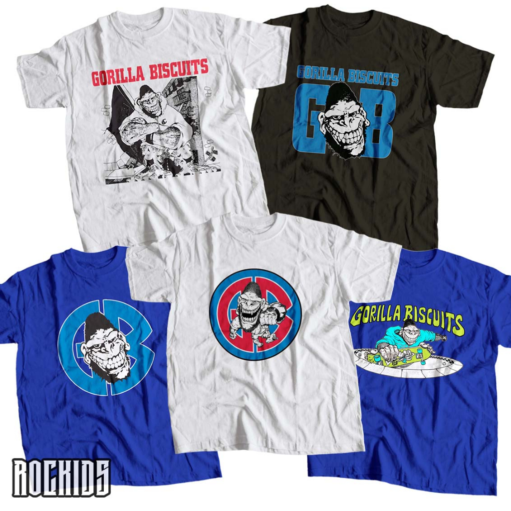 ROCKIDS - GORILLA BISCUITS - TSHIRT - TEES - KIDSWEAR - KAOS BAND - KAOS BAND GORILLA BISCUITS - KAO
