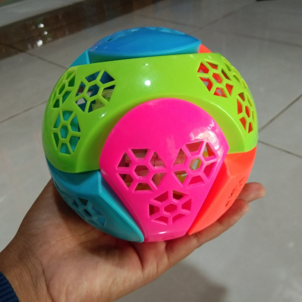 Mainan Anak Bola Gila XY 1210 Ada Lampu Dan Musik Bergetar | Mainan Bola Gila Bergetar dan Loncat Vi
