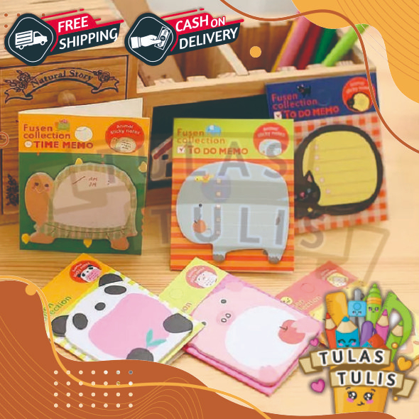 

TULAS_TULIS STICKY NOTE MOTIF ANIMAL / STICKY NOTES KERTAS ANIMAL / STICKY NOTES KARTUN PP08