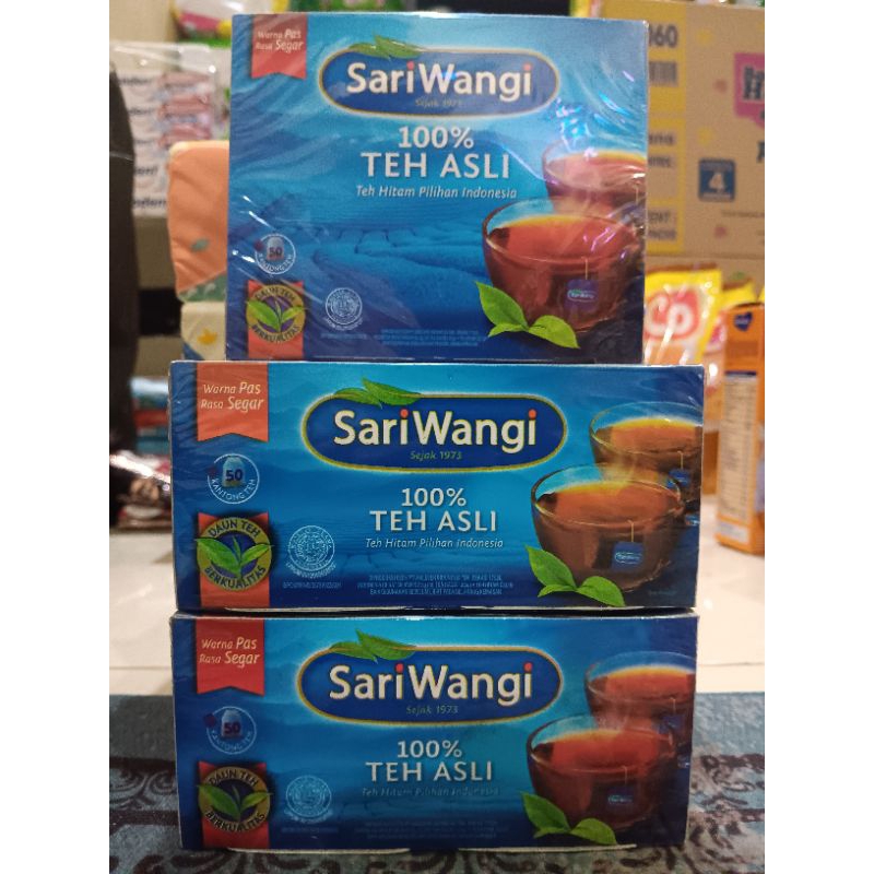 

(paket 2) Sariwangi 100% teh asli isi 50 kantong teh