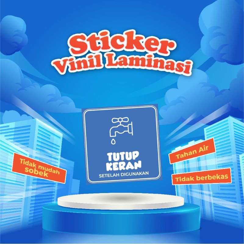 

stiker matikan keran 10 × 10 cm