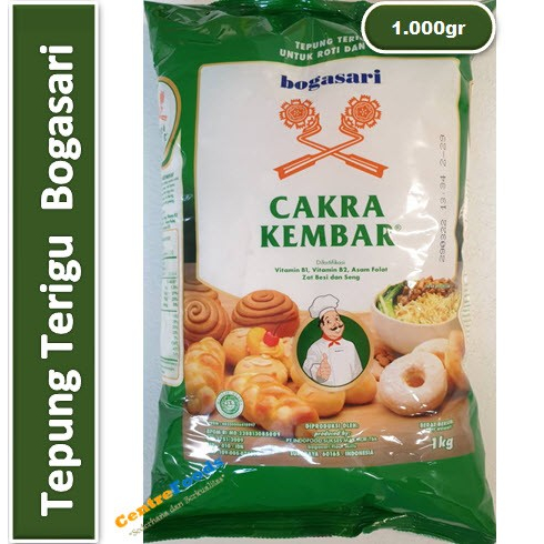 

Tepung Terigu - Cakra Kembar Bogasari | 1.000gr [ Harga Per BKS ]