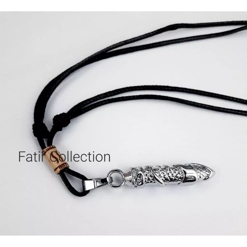 KALUNG PRIA  KEREN PELURU MOTIF  TALI HITAM