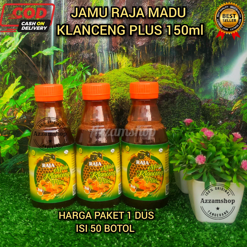 

Jamu raja madu klanceng plus asli 150ml pegal linu asam urat nyeri sendi rematik paket 1 dus