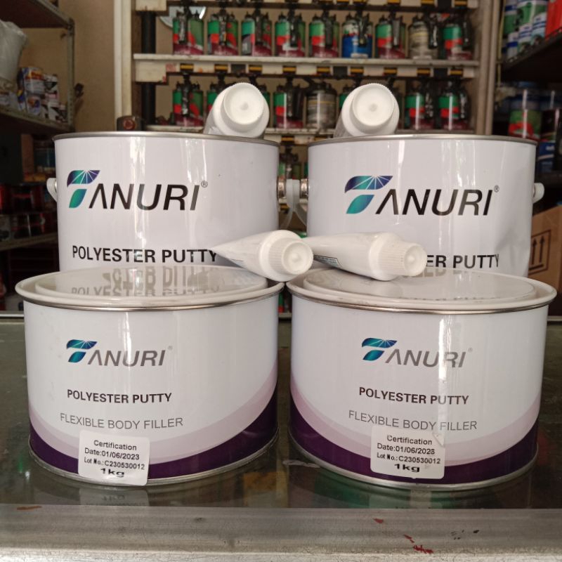 Tanuri Polyester Putty 1kg / Dempul Tanuri kiloan / Dempul mobil / body repair