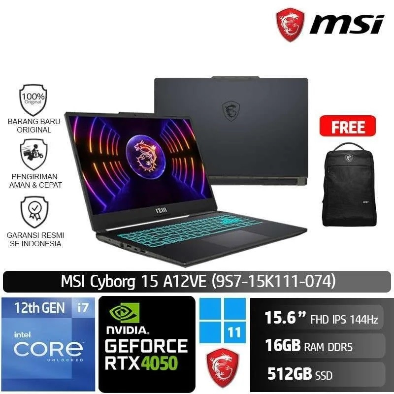MSI VenturePro 15 A2RWEG 404 Core 7-240H 16GB 1TB RTX5050 8GB Win11 FHD IPS