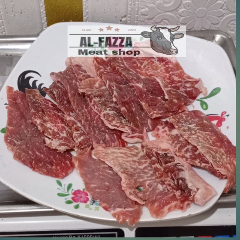 

beef slice ekonomis 100℅ sapi wagyu australia