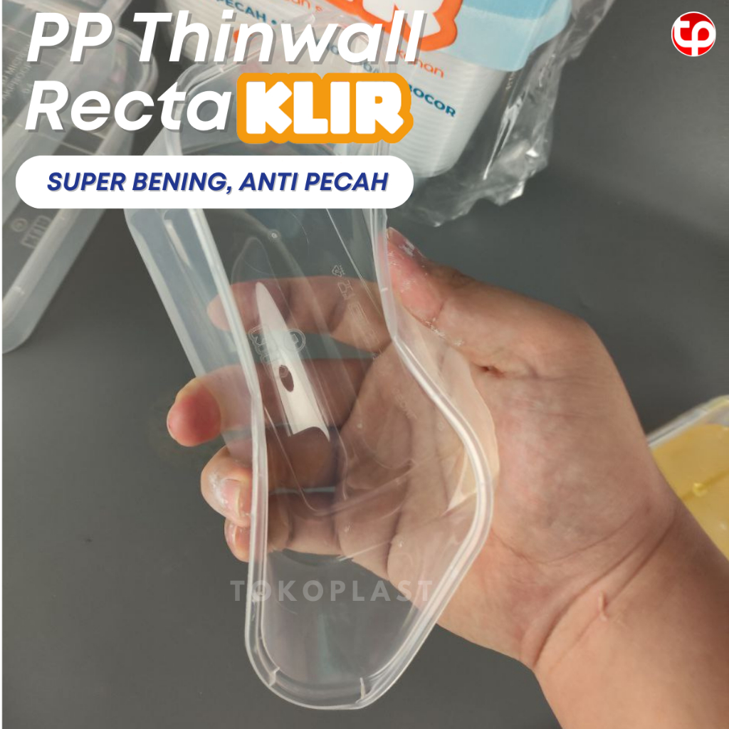 Xaviertaran [] Thinwall Klir Square Thinwall Kotak 1000 1500 2000 3000 Ml Thinwall Besar Thinwal