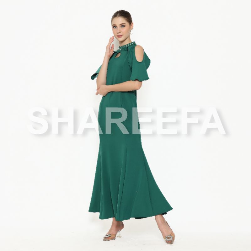 NAURA DRESS SCUBA DUYUNG/MUTIARA
