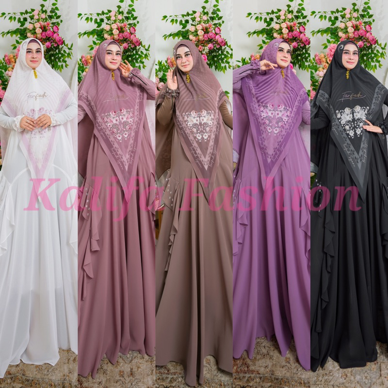 AGHASYA SERIES BY FARFADH SYARI RAYHAN / GAMIS SET SYARI / GAMIS PESTA MEWAH / GAMIS SYARI BRANDED